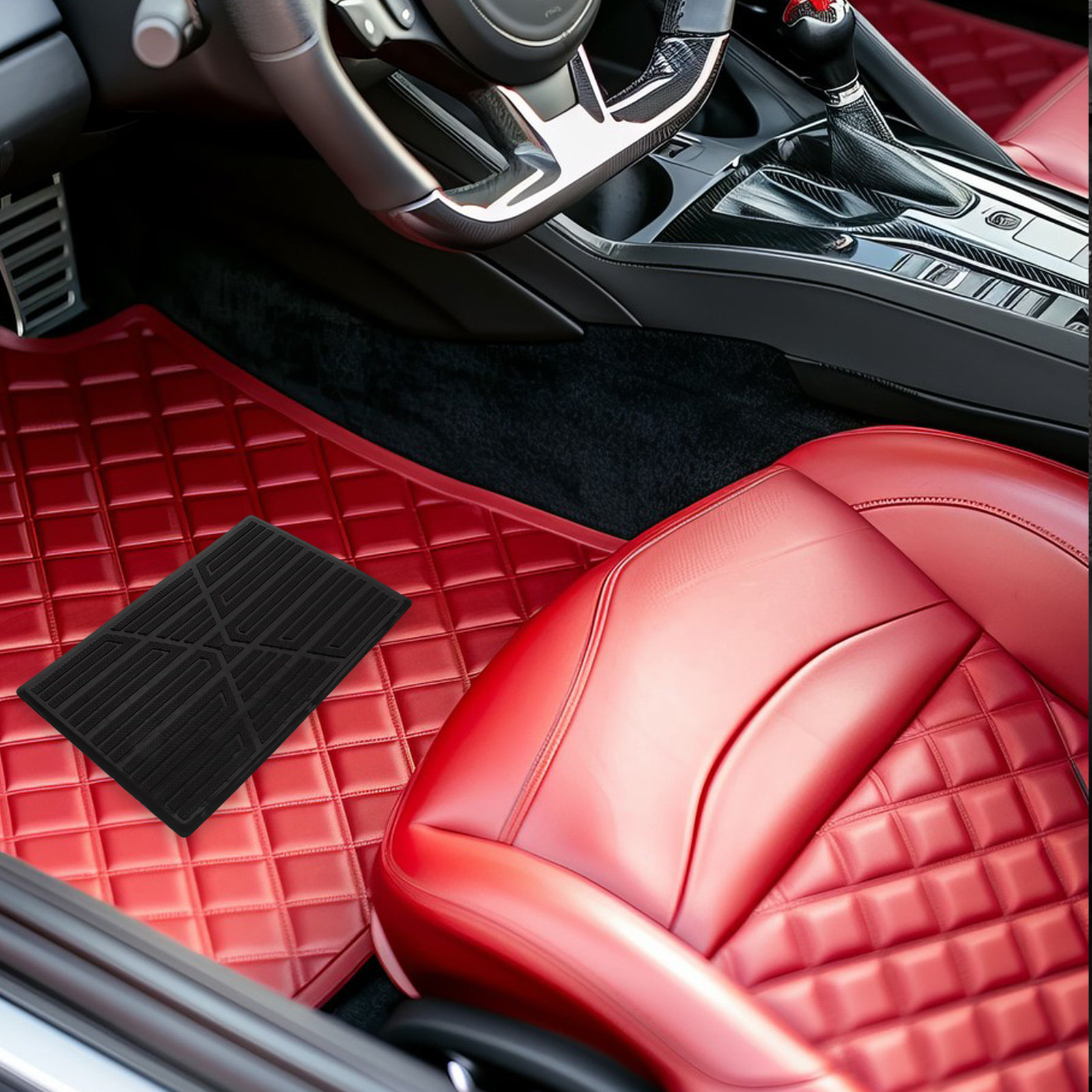 Car Floor Mat - Parche Protector de Goma Resistente para
