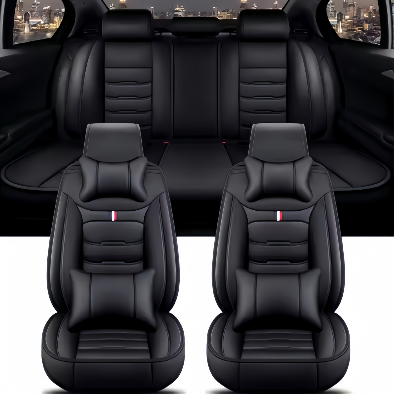 Car Seat Cover - Fundas de asiento de cuero Pu,