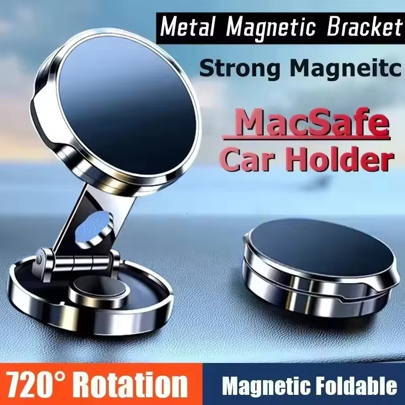 Car Phone Holder - Soporte Magnético Plegable Redondo para Automóvil,