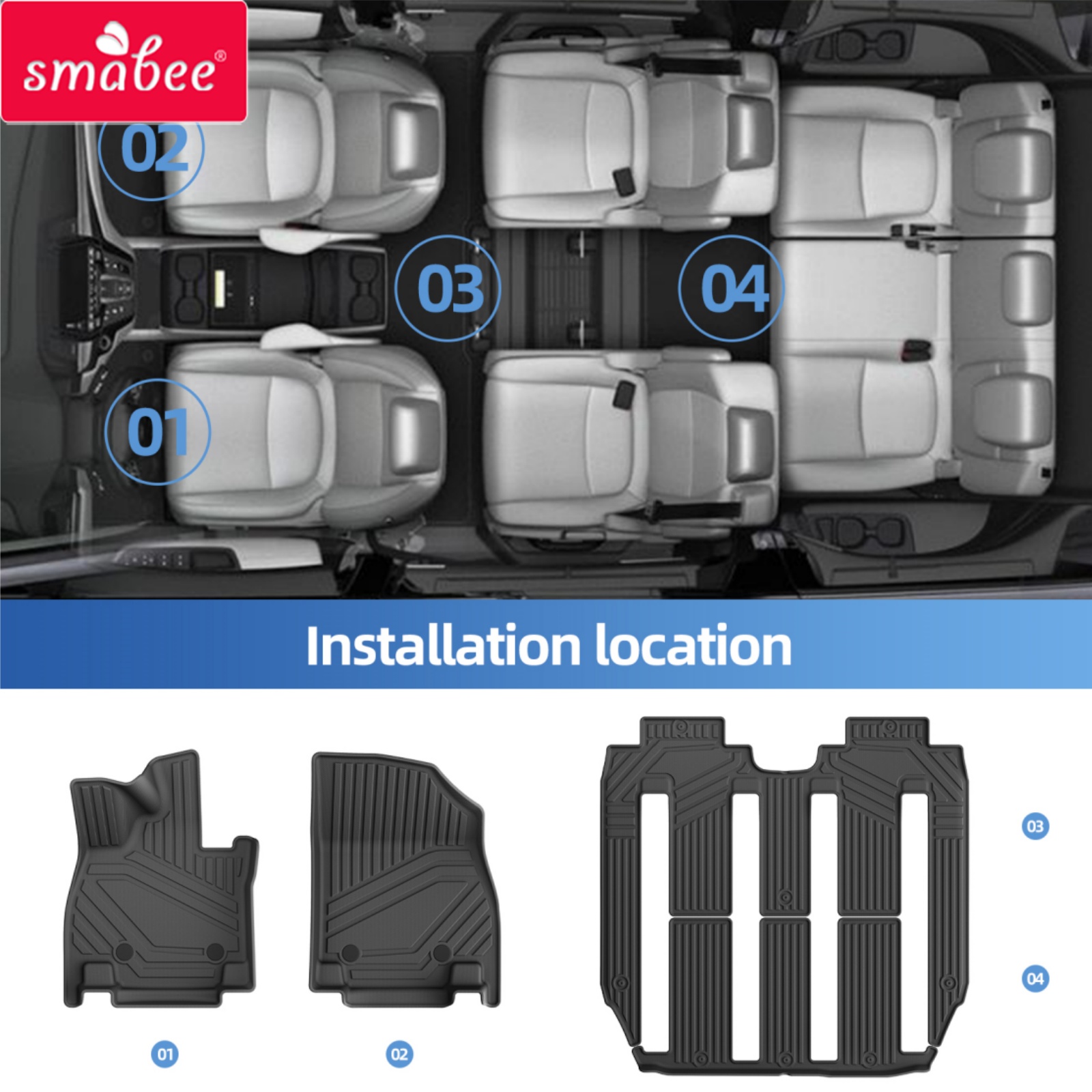 Smabee Alfombrillas para todo  - Car Floor Mat reseña y precio