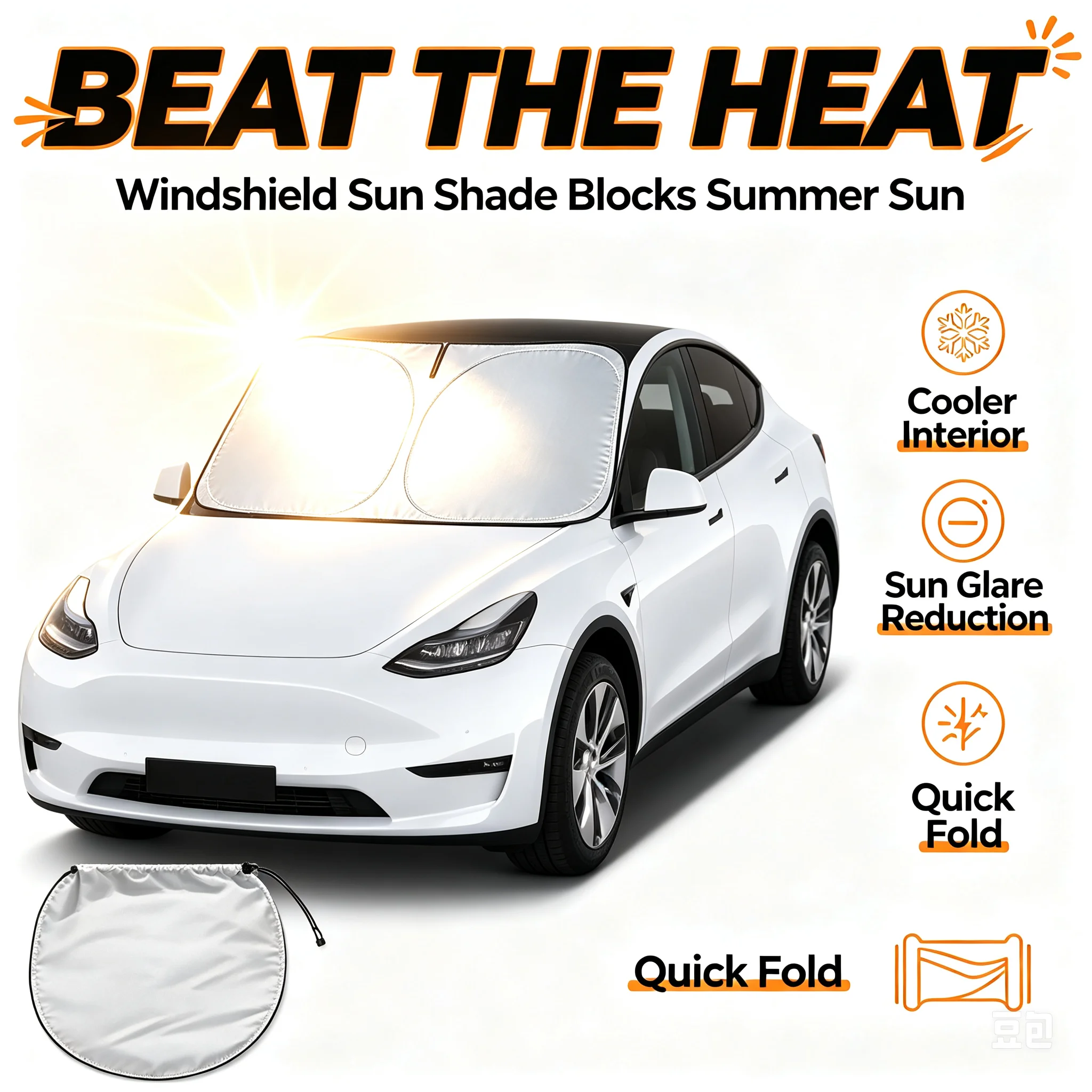 Parasol para Coche, Aislamient - Windshield Sun Shade reseña y precio