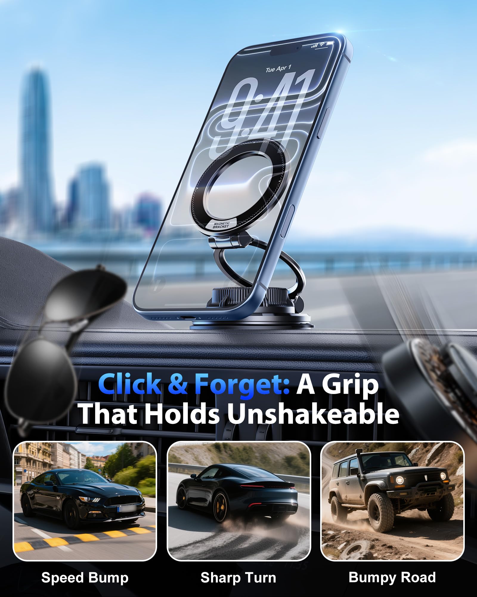 Soporte magnético para teléfon - Car Vacuum reseña y precio
