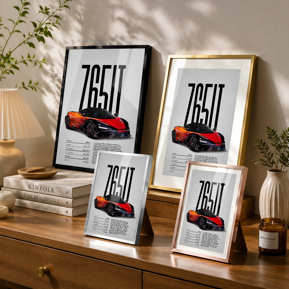 Póster Metálico Enmarcado de C - Car Mirror reseña y precio