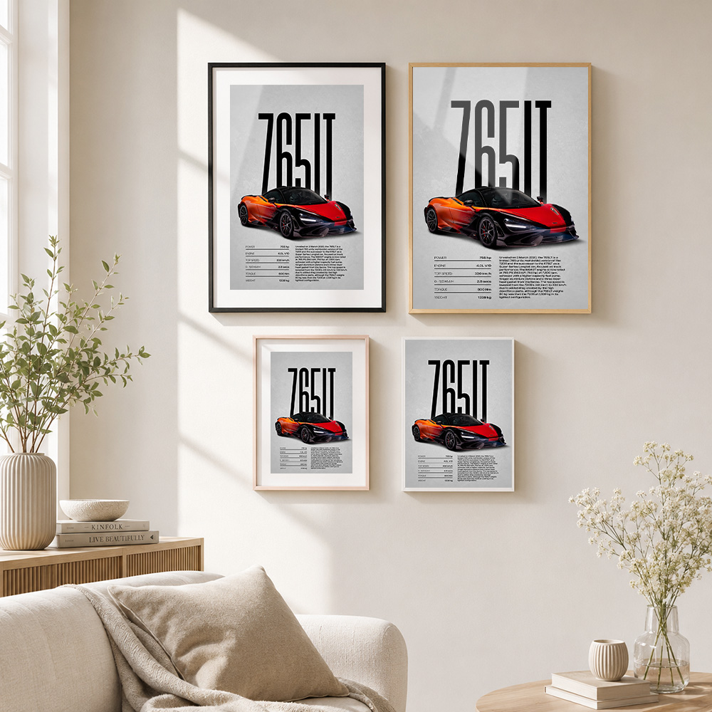 Póster Metálico Enmarcado de C - Car Mirror reseña y precio