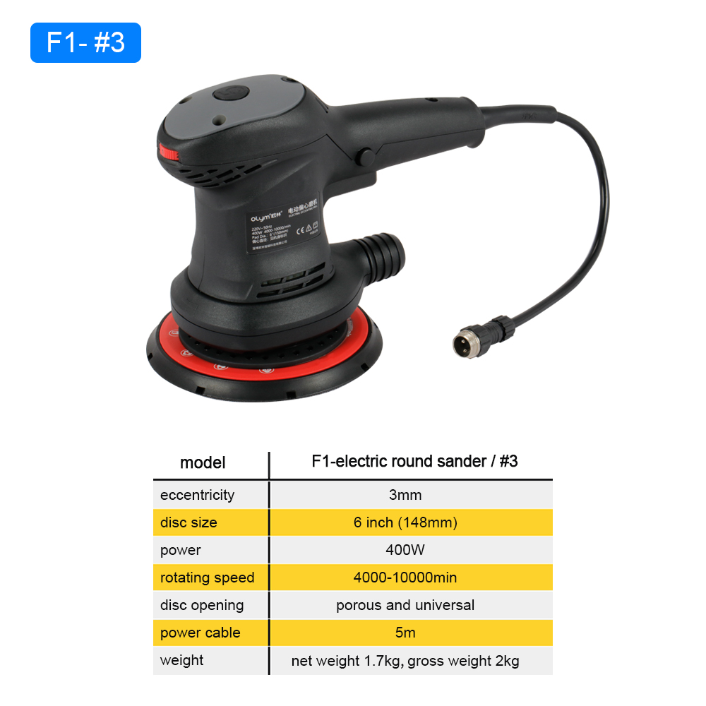 Lijadora orbital aleatoria elé - Car Vacuum reseña y precio