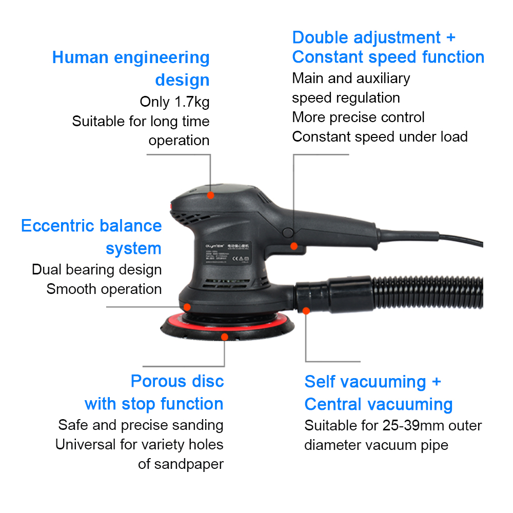 Lijadora orbital aleatoria elé - Car Vacuum reseña y precio