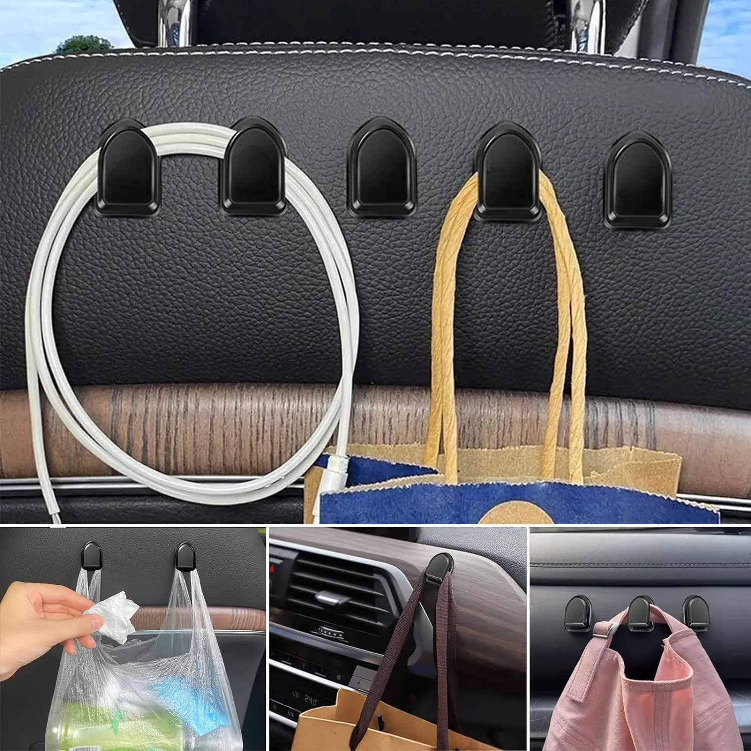 Mini Ganchos para Coche, Sopor - Car Cable Organizer reseña y precio